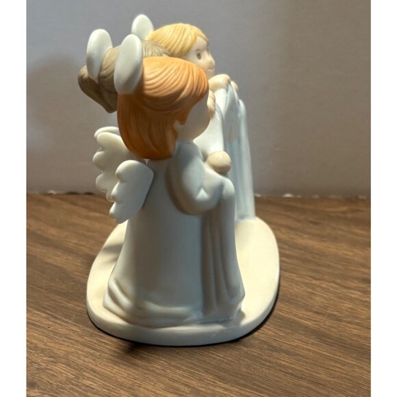 Angels On High Figurine 1995 Circle Of Friends Homco Christmas Decor - Picture 5 of 8